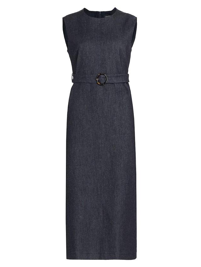 Womens Lucilla Denim Midi-Dress Product Image