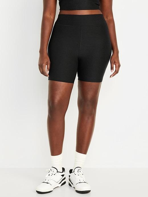 Extra High-Waisted CloudComfy Biker Shorts -- 6-inch inseam Product Image