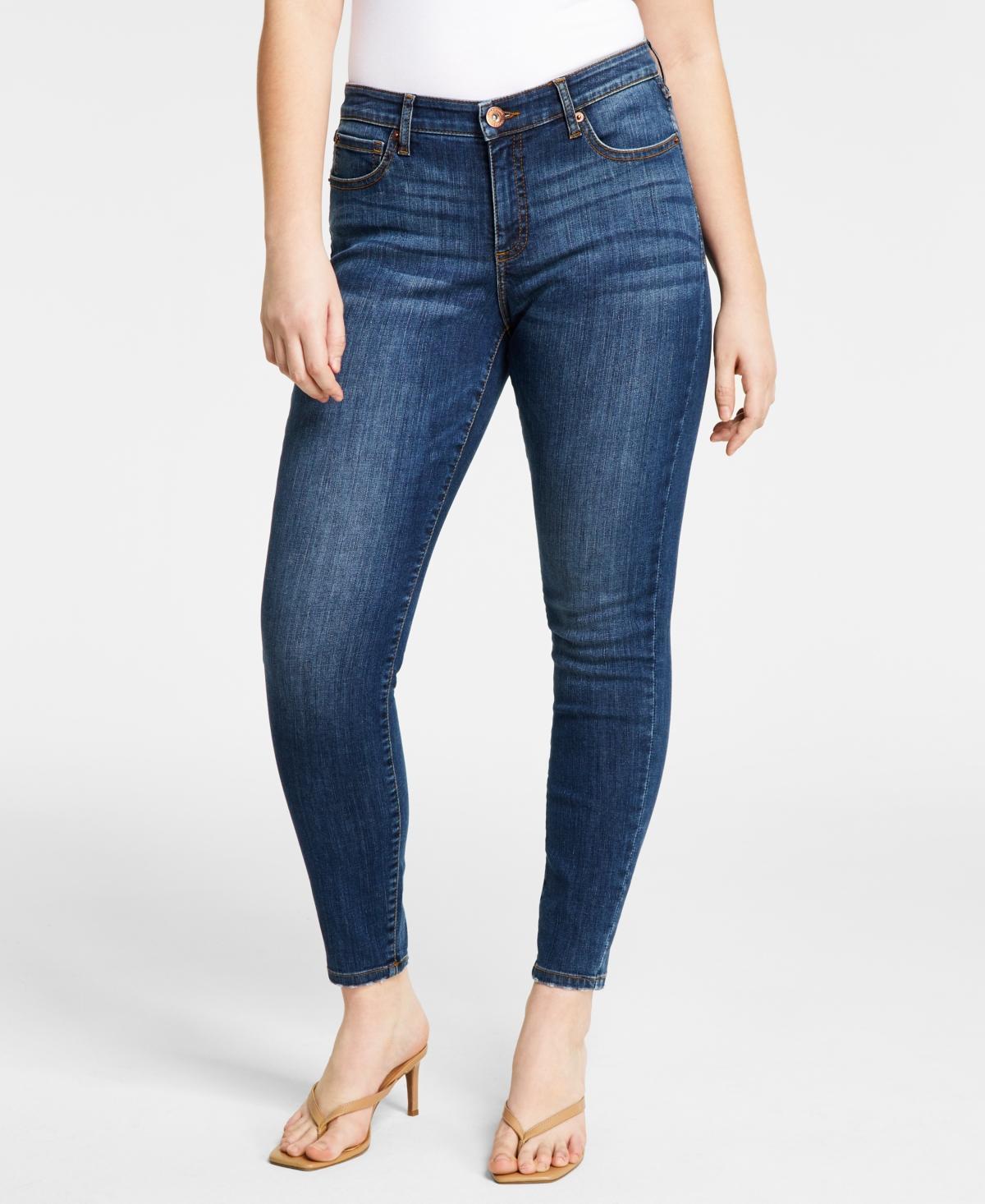 I.n.c. International Concepts Womens Curvy Mid Rise Skinny Jeans, Created for Macys Product Image