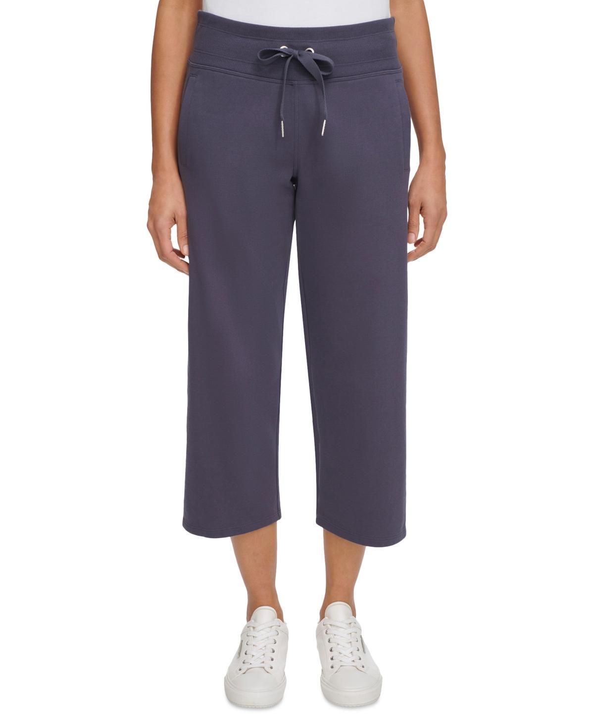 Women's Cropped Drawstring-Waist Pants Product Image