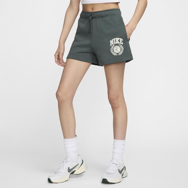 Nike Sportswear Club Fleece Women's Mid-Rise Graphic Shorts Product Image