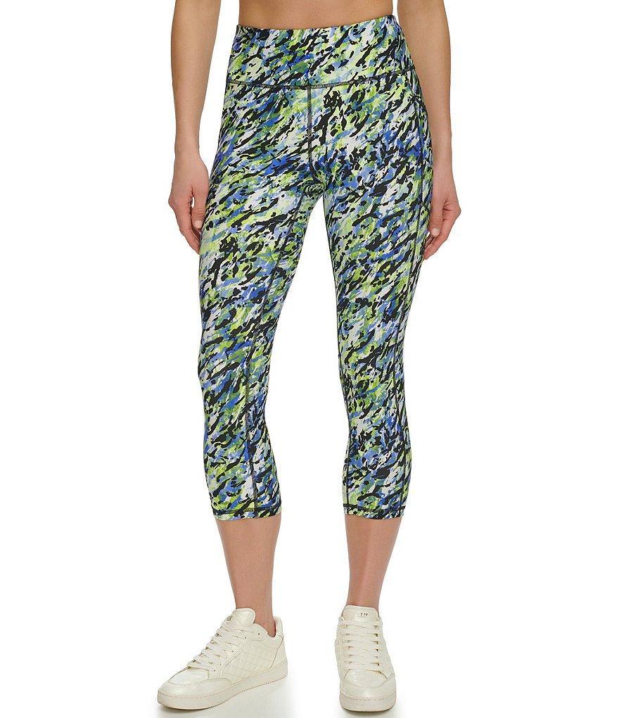 DKNY Printed High Waist Crop Pocket Leggings Product Image