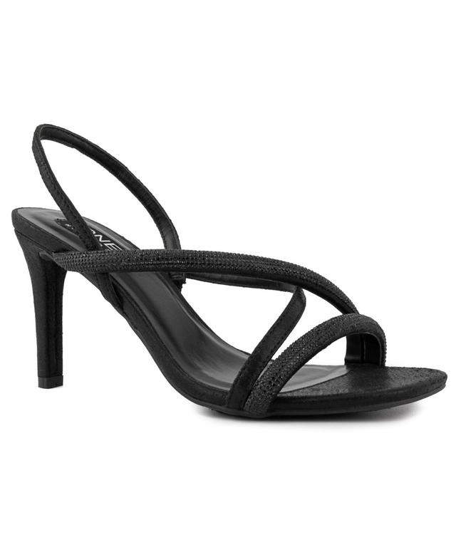 Jones New York Womens Tarona Asymmetrical Strap Stiletto Dress Sandals Product Image