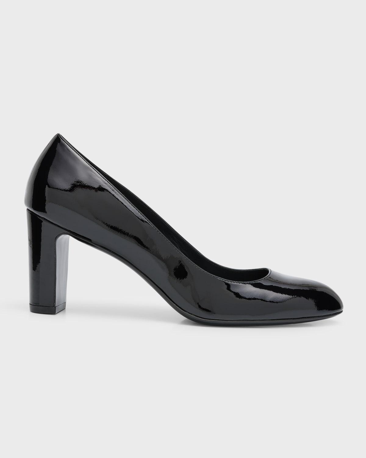 Vida Patent Block-Heel Pumps Product Image