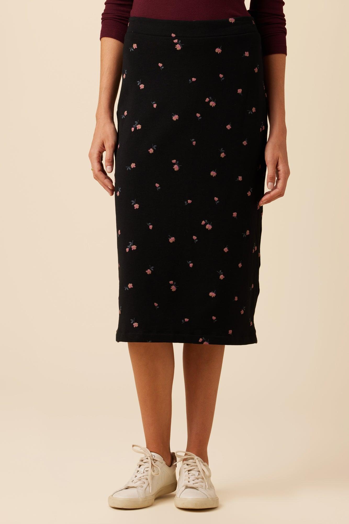 Sabine Luxe Fleece Skirt - Fleur - ReAmour Product Image