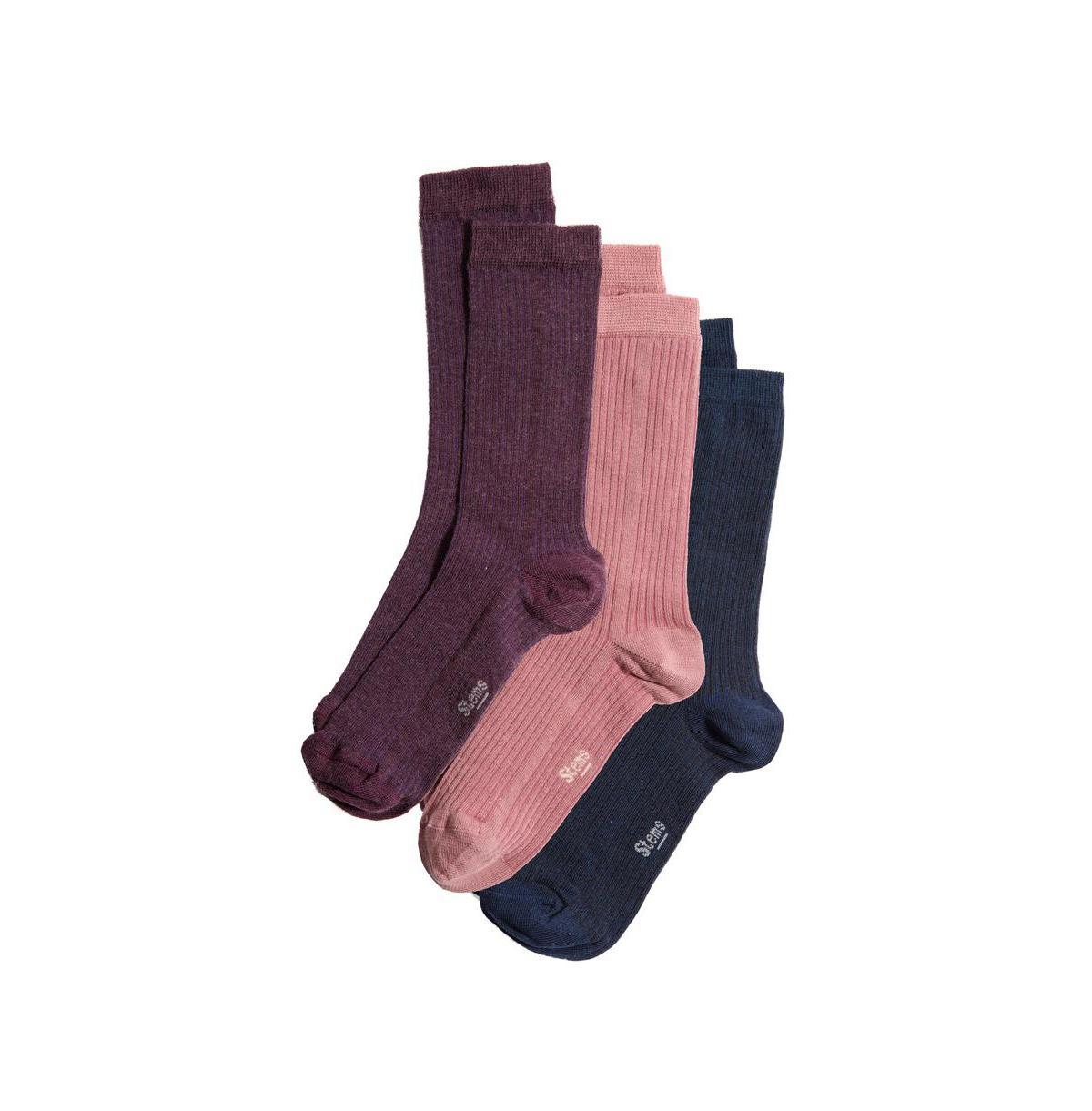 Cashmere-Cotton Crew Socks 3-Pack Product Image