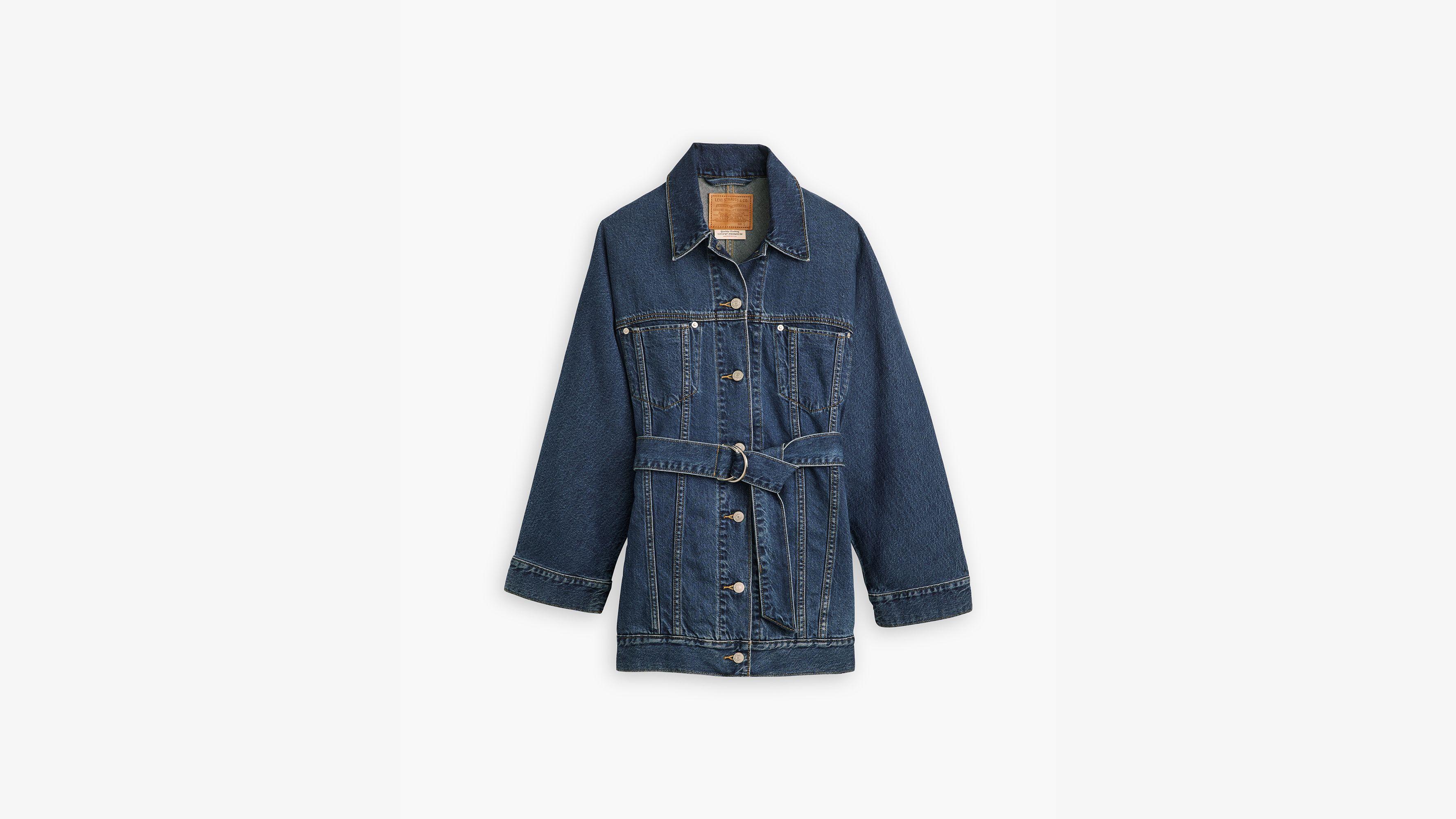 Belted Dolman Trucker Jacket Product Image