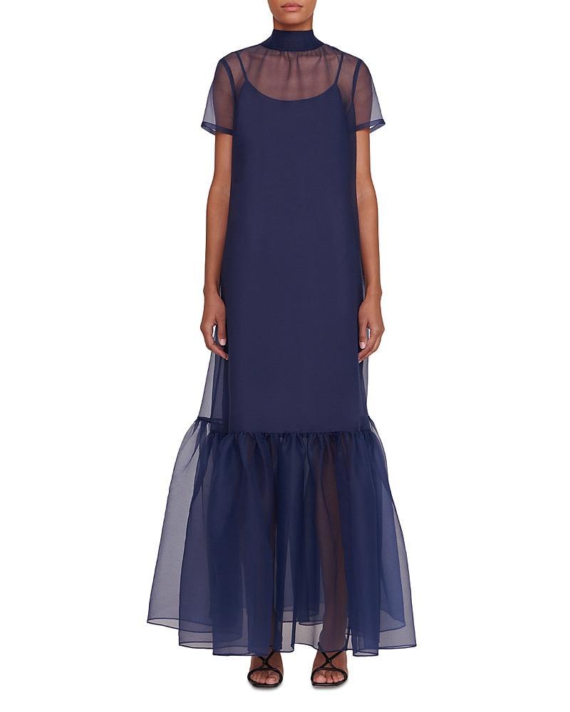 Womens Calluna High-Neck Organza Gown Product Image