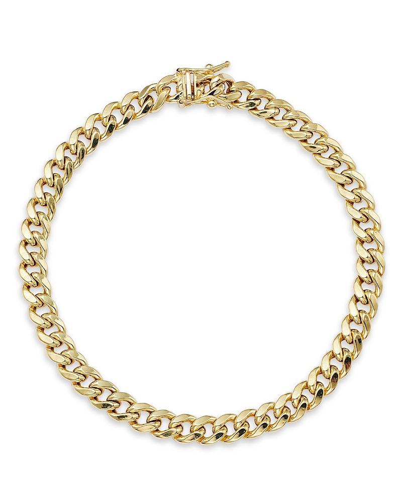 Belk & Co Men's Gold Semi Solid Miami Cuban Link Bracelet, Yellow, 8.5 Product Image