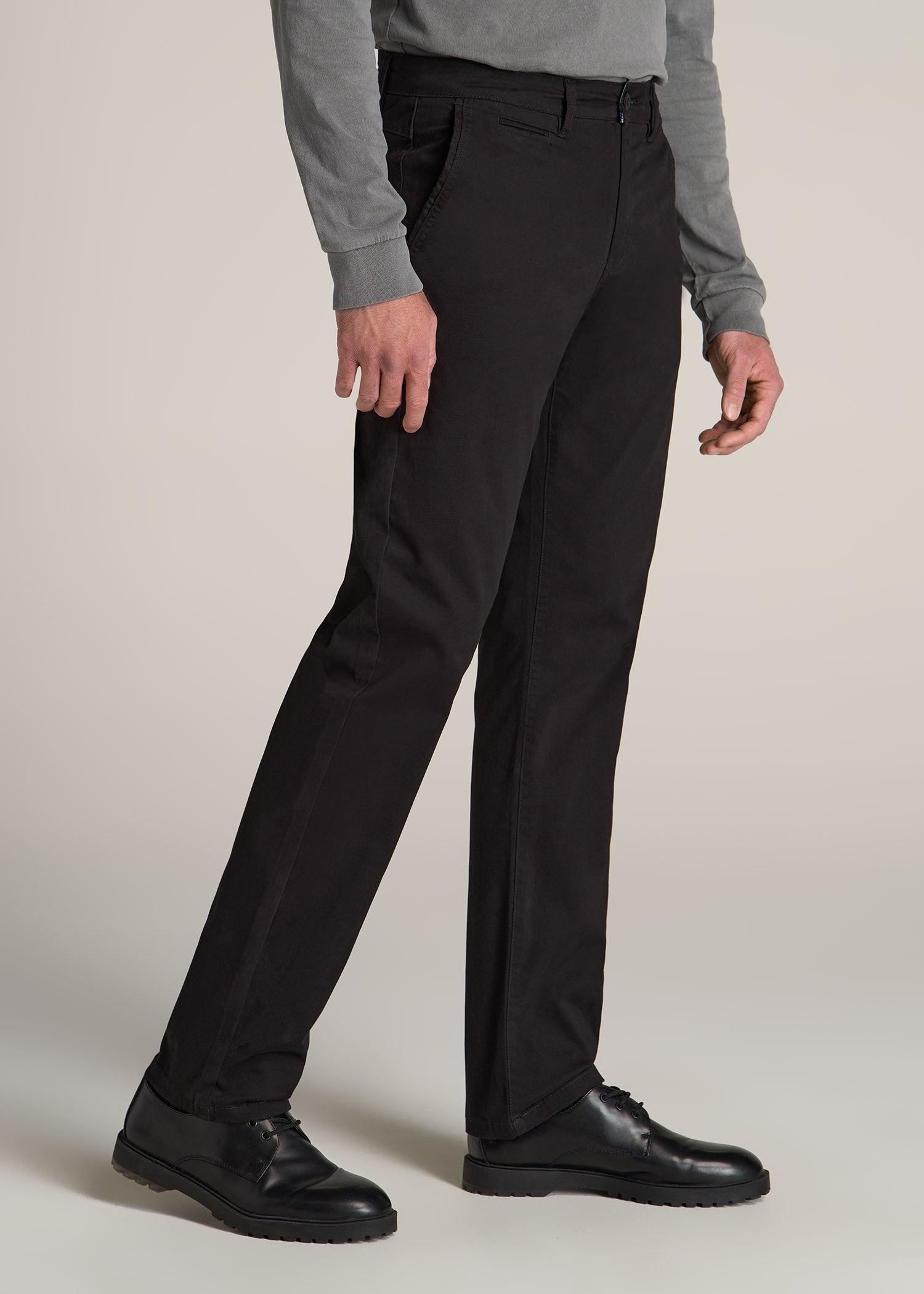 J1 STRAIGHT Leg Chinos in Black - Pants for Tall Men Male Product Image