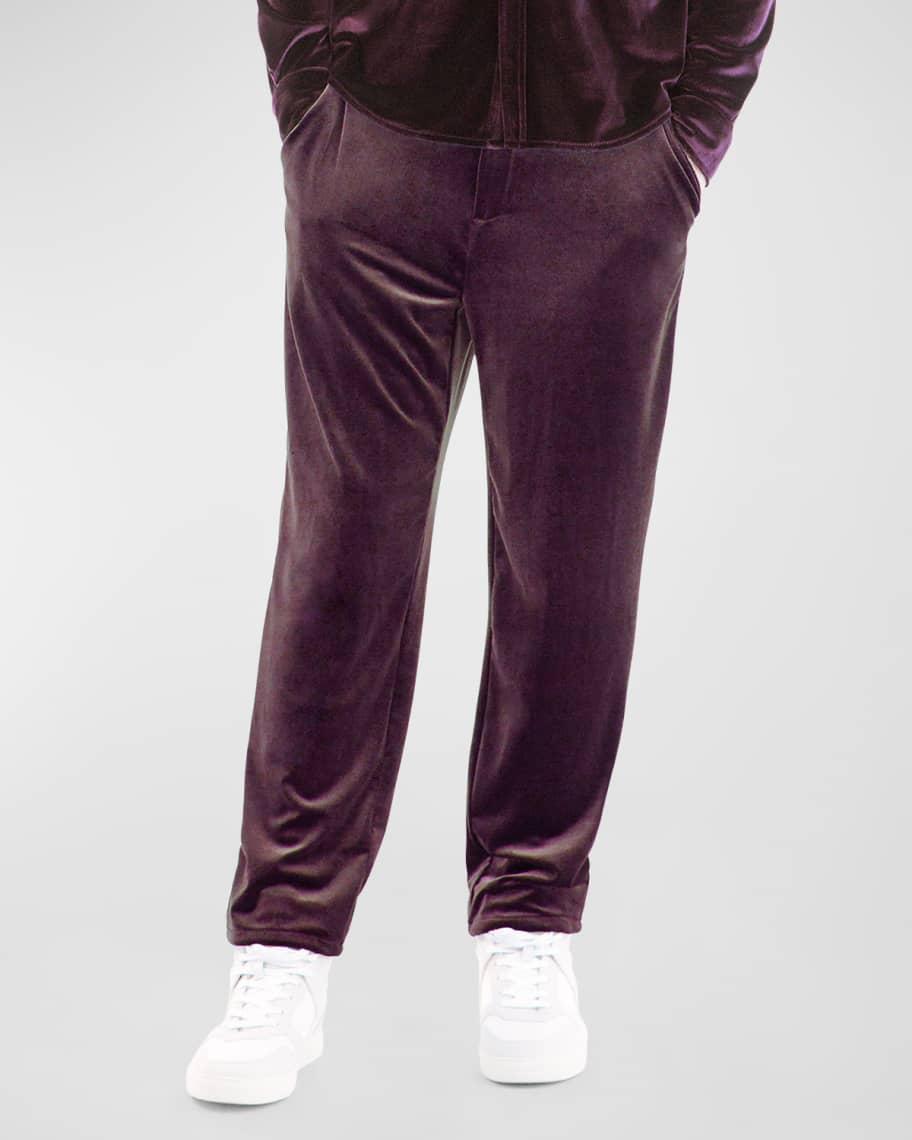 Mens Velvet Flat-Front Pants Product Image