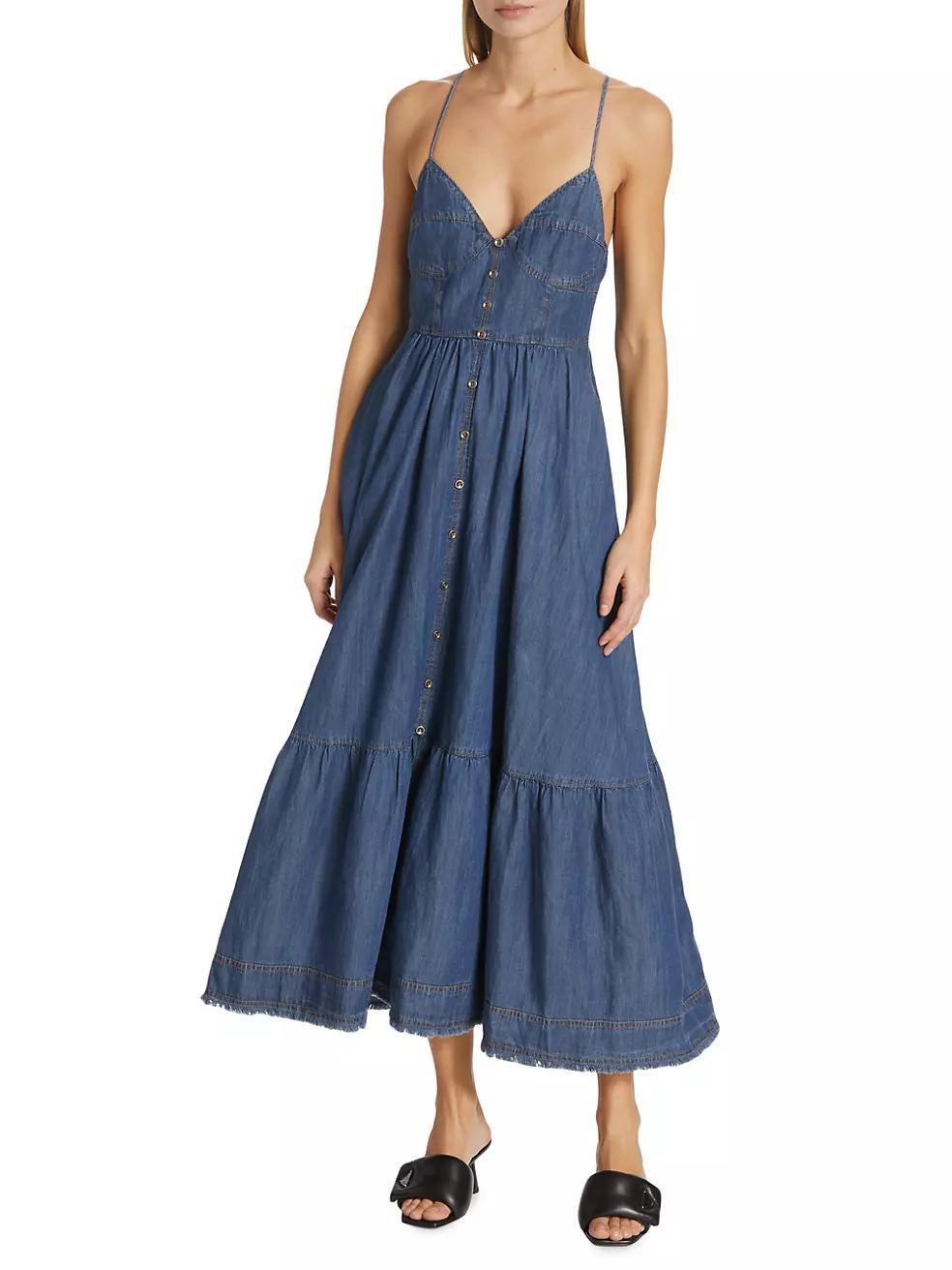 Sere Denim Midi-Dress Product Image