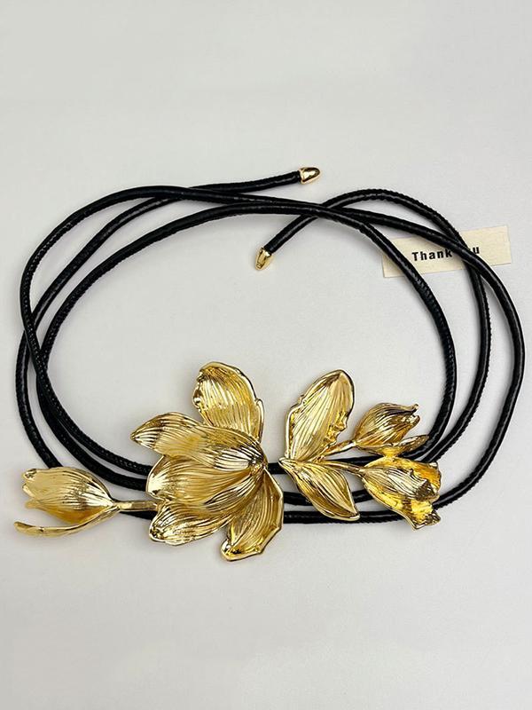 Flower Shape Solid Color Waist Chain Accessories Product Image