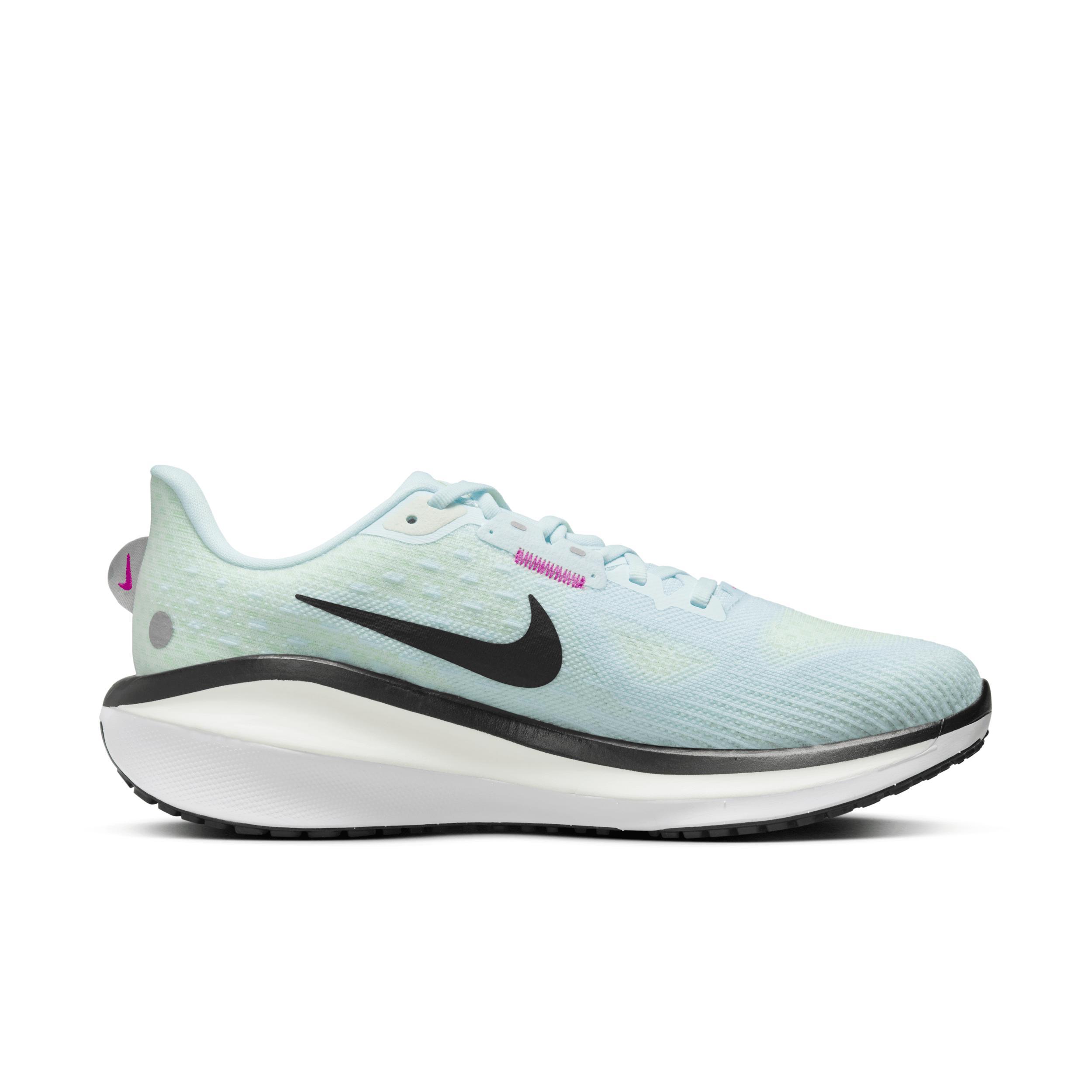 Nike Womens Nike Vomero 17 - Womens Shoes Glacier Blue/Black/Barely Green Product Image