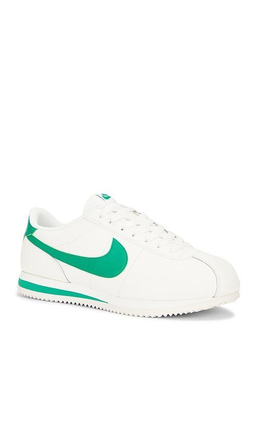 NIKE Men's Classic Cortez Leather Casual Sneakers From Finish Line In Sail/stadium Green Product Image