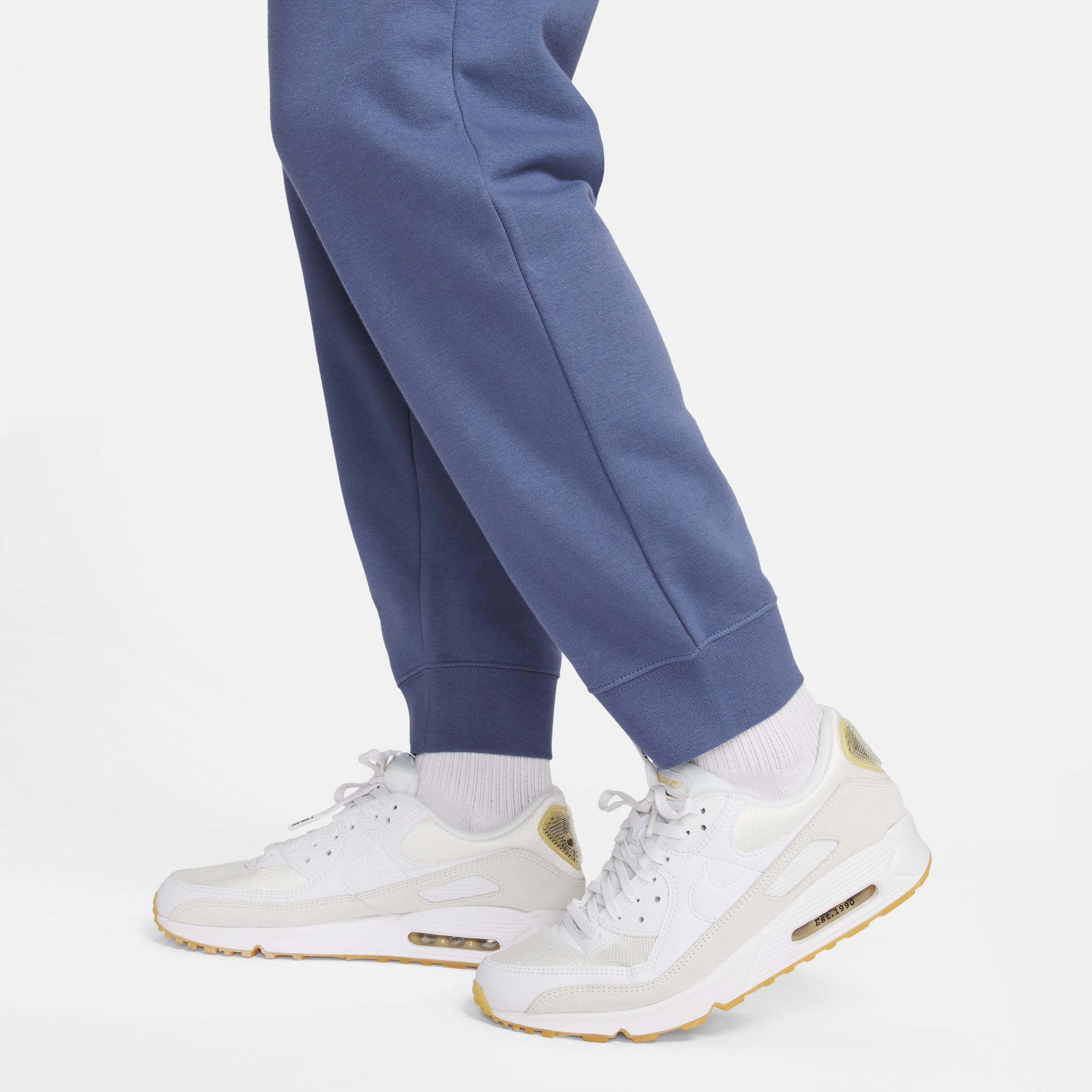 Nike Womens Nike NSW Club Fleece MR Pants - Womens White/Diffused Blue Product Image