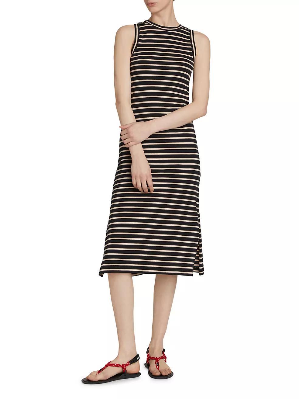 Striped Cotton Tank Dress Product Image