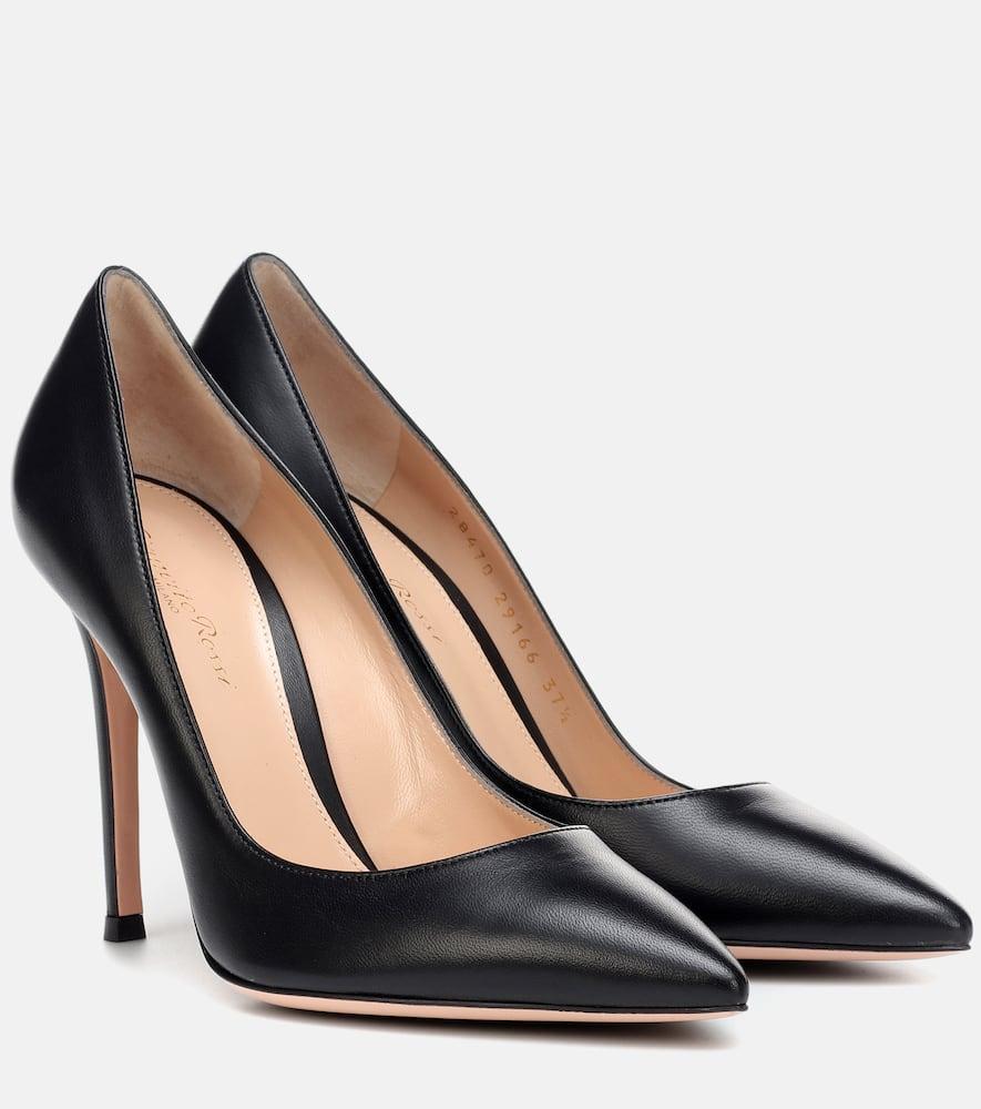 GIANVITO ROSSI Gianvito 105 Leather Pumps In Black Product Image