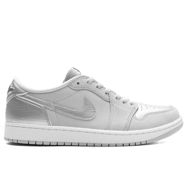 Air Jordan 1 Low OG 'Metallic Silver' - Neutral Grey/Metallic Silver/White Male Product Image