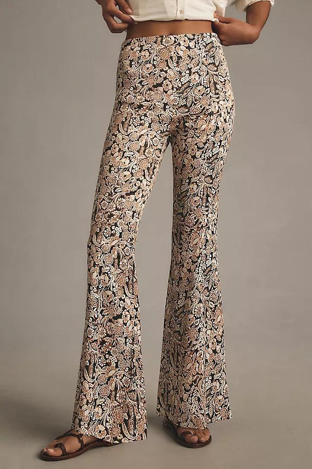 By Anthropologie Satin Flare Pants Product Image