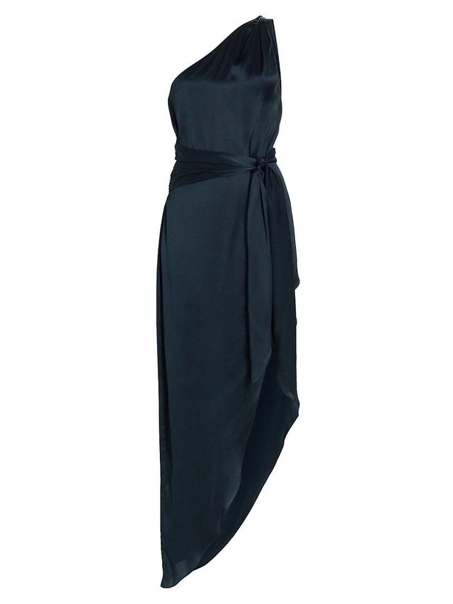 Womens Palmira Silk One-Shoulder Maxi Dress Product Image