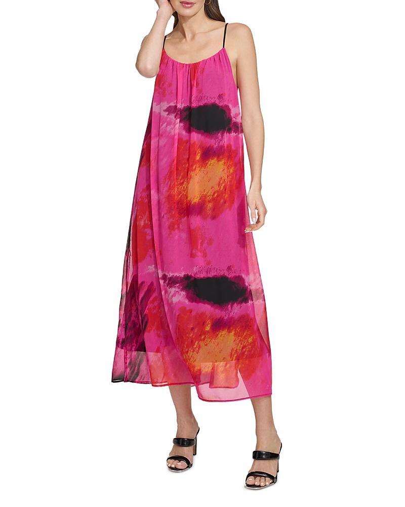 Dkny Sleeveless Chiffon Maxi Dress Product Image