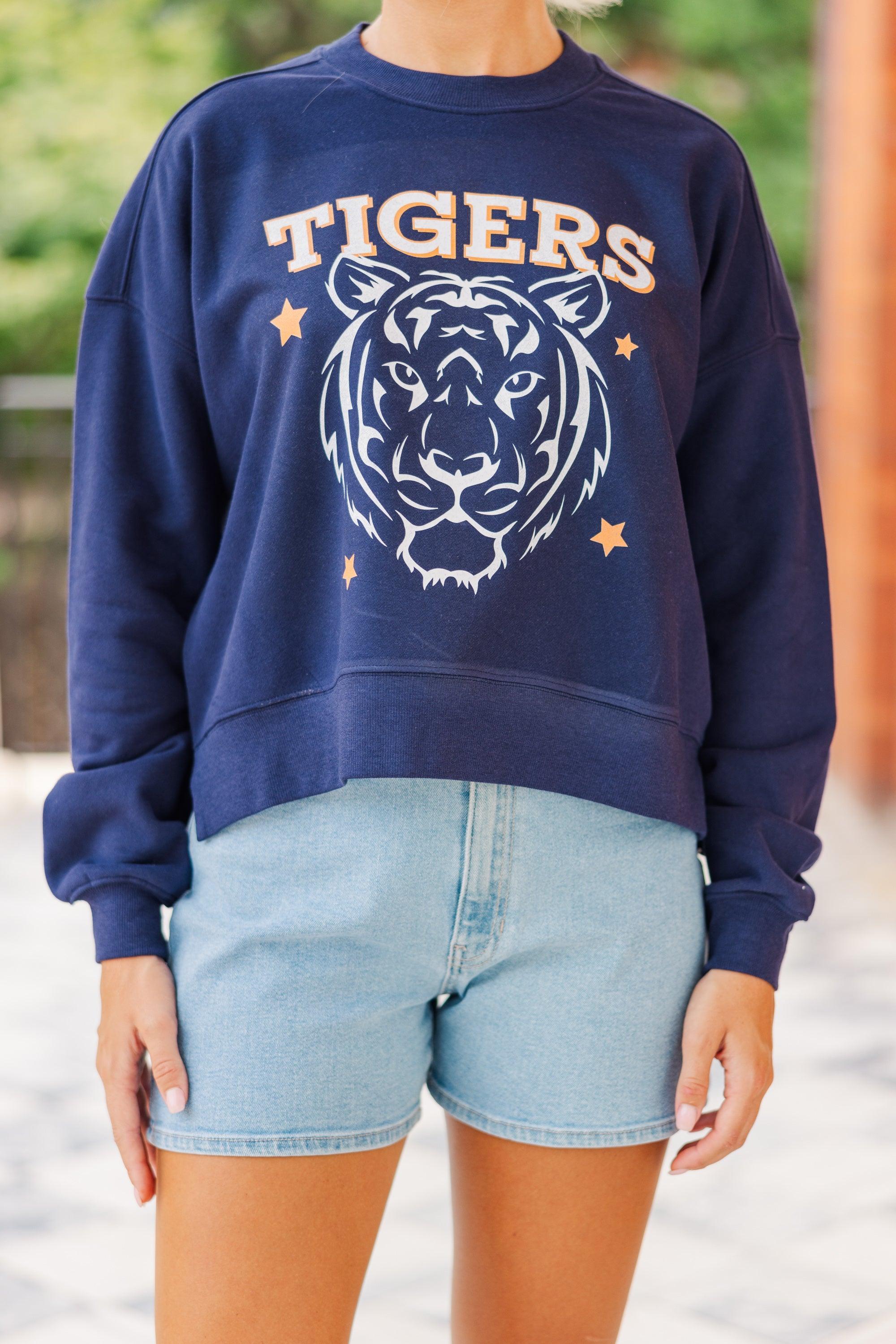 Go Tigers Navy Graphic Sweatshirt Female Product Image