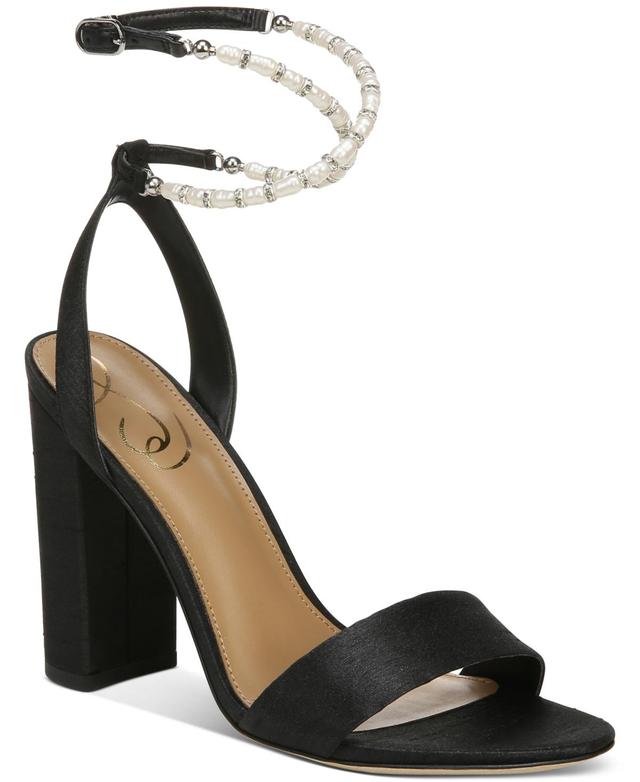 Sam Edelman Womens Yanneli Embellished Ankle-Strap Sandals Product Image