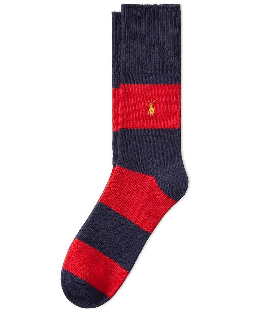 Polo Ralph Lauren Rugby Striped Crew Socks Product Image