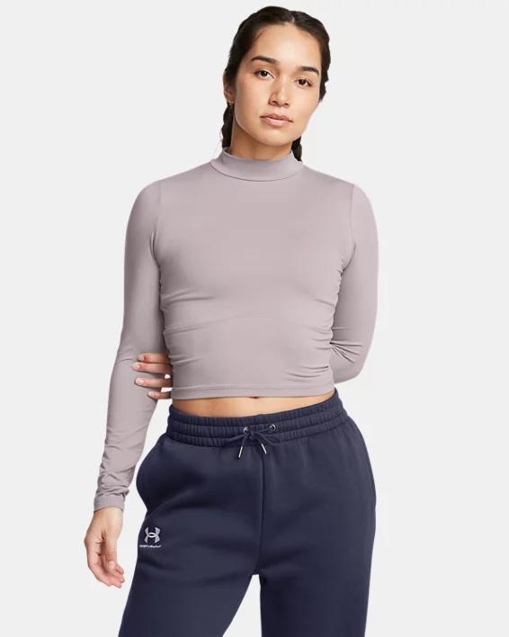 Womens UA Meridian Mock Long Sleeve Product Image