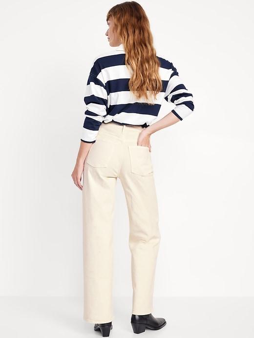 Extra High-Waisted Sky-Hi Wide-Leg Jeans Product Image