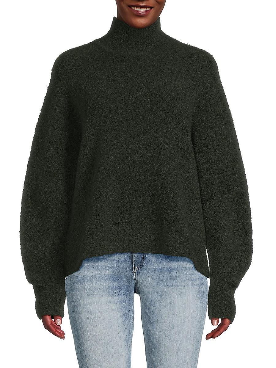 Womens Boucle Wool-Blend Sweater Product Image