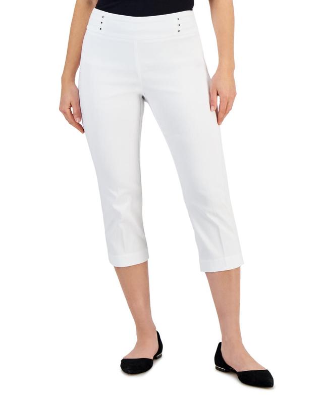 Jm Collection Petite Rivet-Detail Capri Pants, Created for Macys Product Image