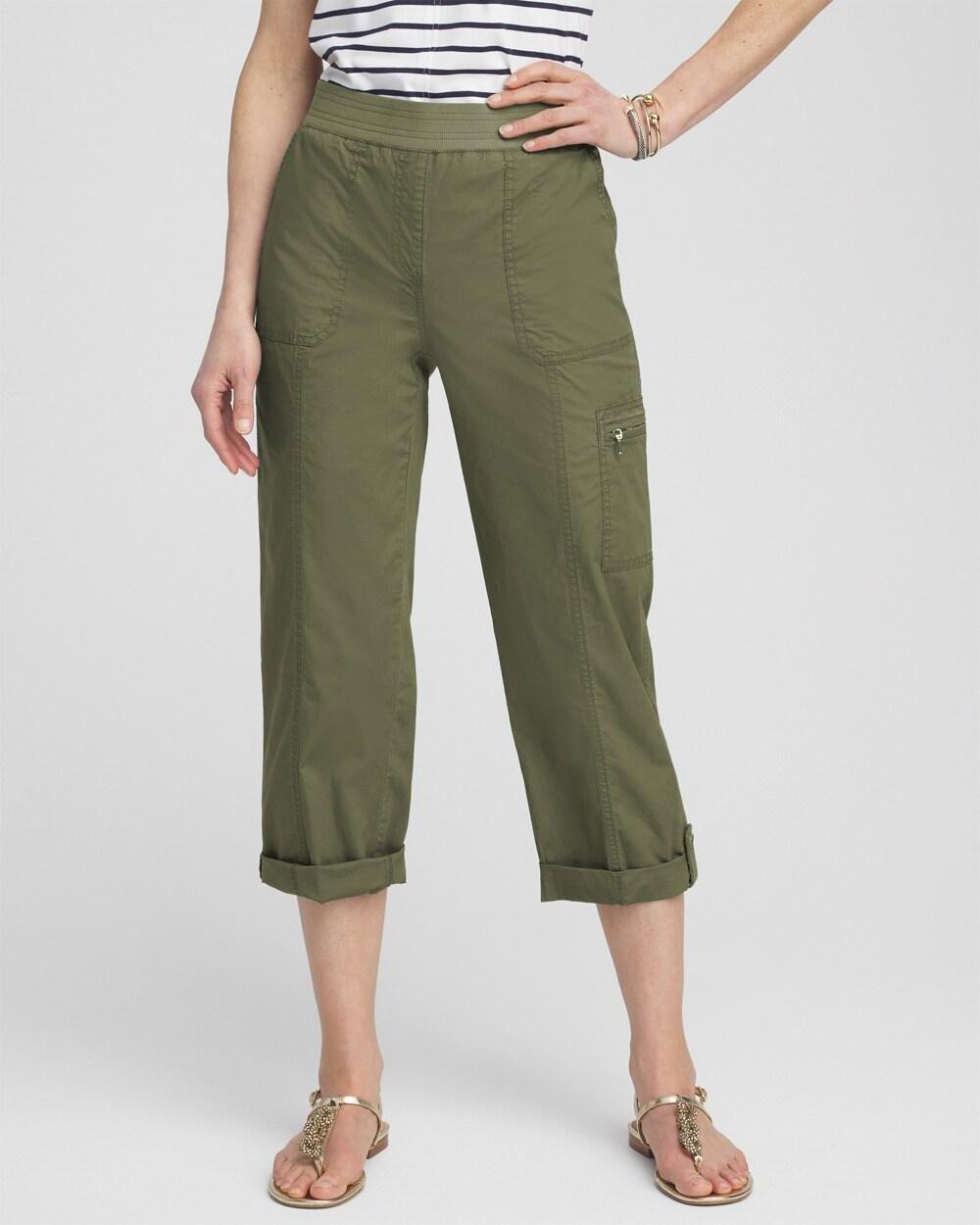 Women's Poplin Cropped Pants product image