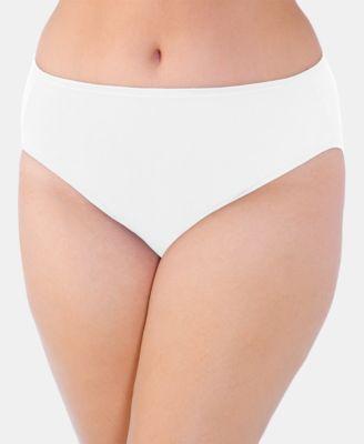 Vanity Fair Womens Illumination Plus Size High-Cut Satin-Trim Brief Underwear 13810 Product Image