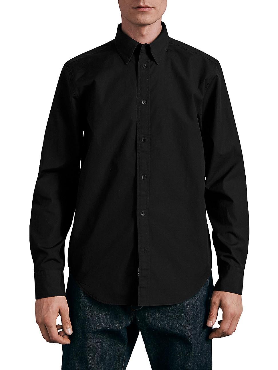 Mens ICONS Zac 365 Poplin & Jersey Slim-Fit Shirt Product Image