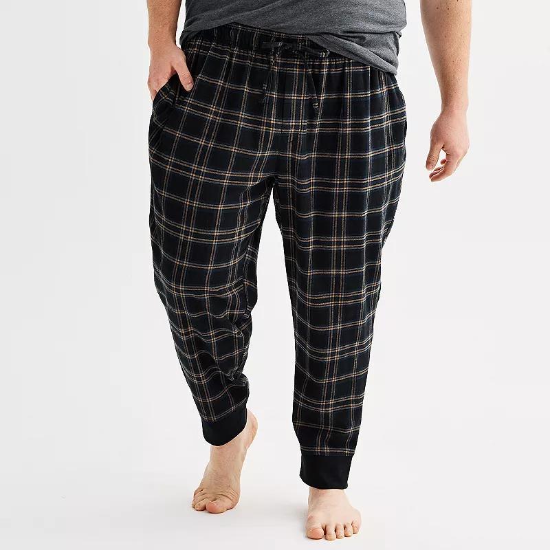 Big & Tall Sonoma Goods For Life Flannel Banded Bottom Pajama Pants, Mens Product Image