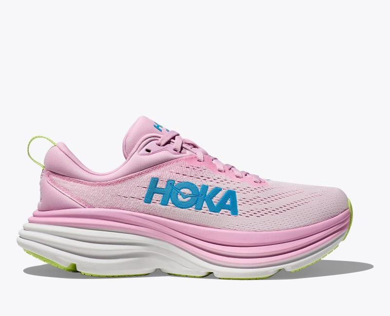 Hoka One HOKA Women's Bondi 8 Shoes in Shell Coral/Peach Parfait, Size 8.5 Product Image