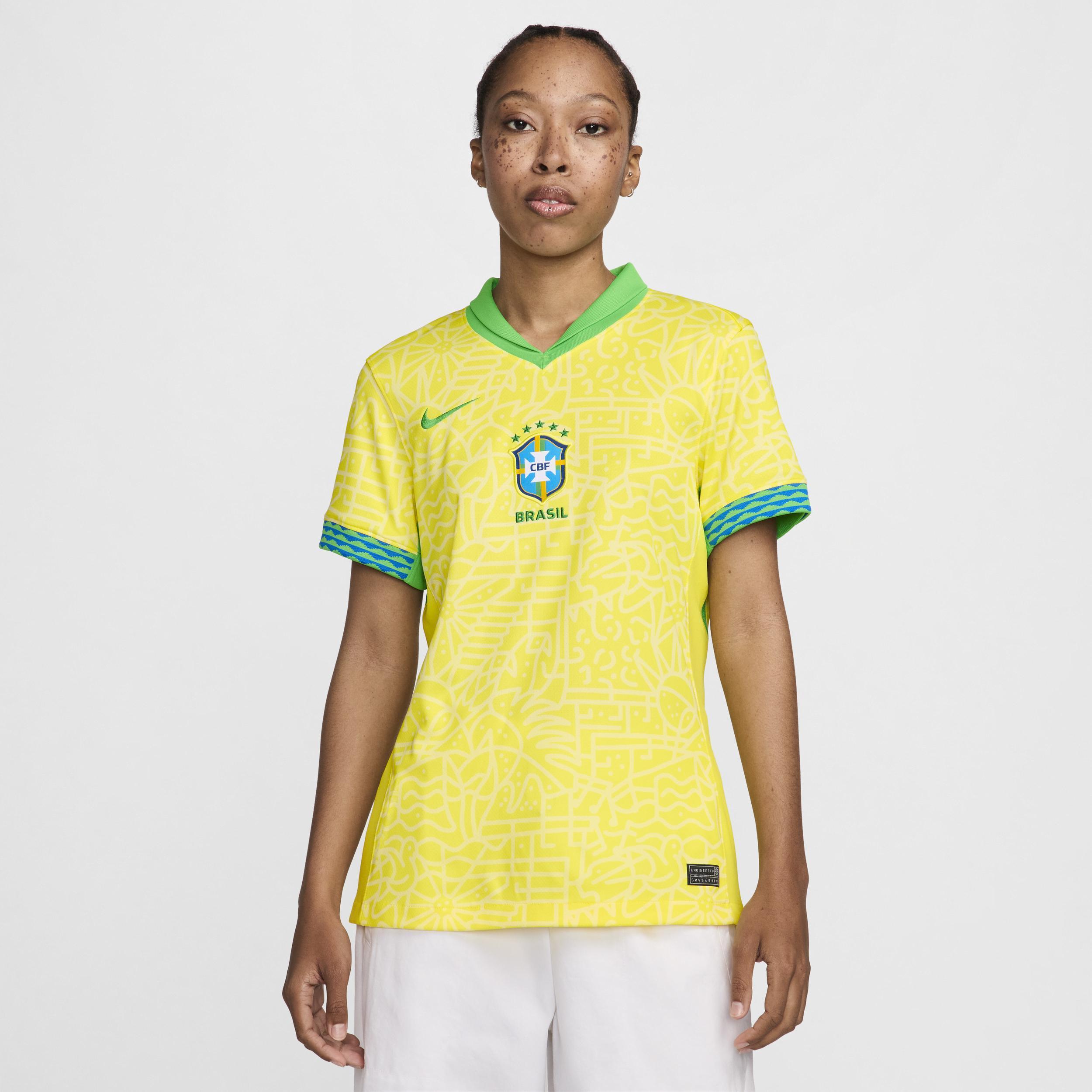 Brazil 2024 Stadium Home Nike Women's Dri-FIT Soccer Replica Jersey Product Image