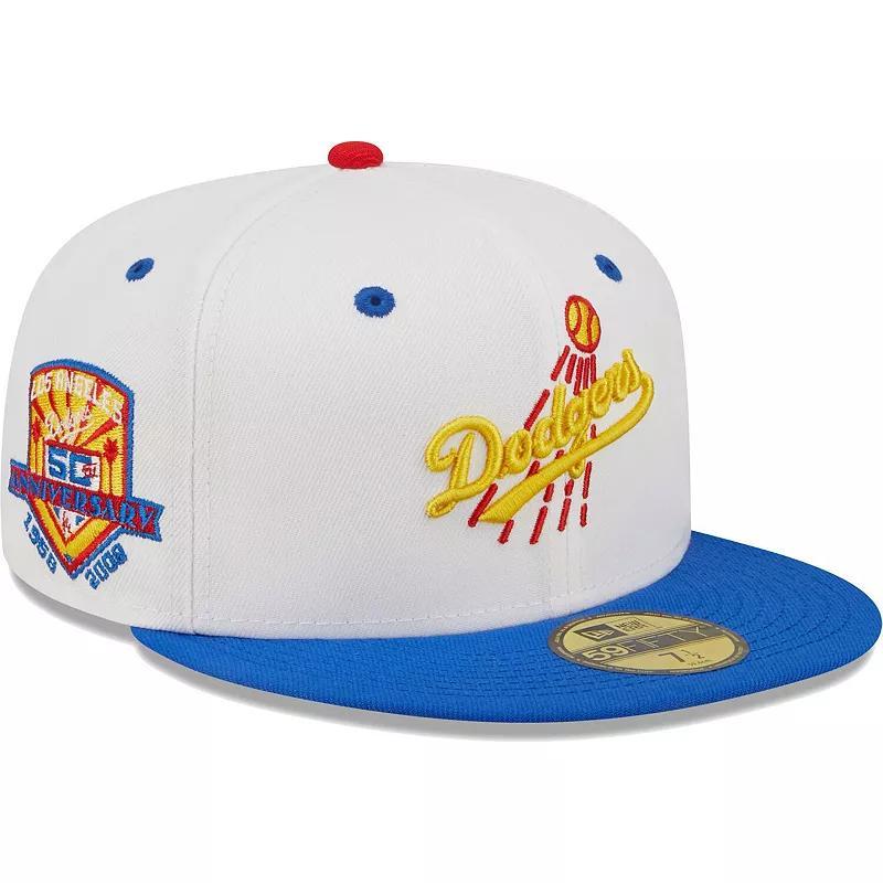 Mens New Era /Royal Los Angeles Dodgers 50th Anniversary Cherry Lolli 59FIFTY Fitted Hat Product Image