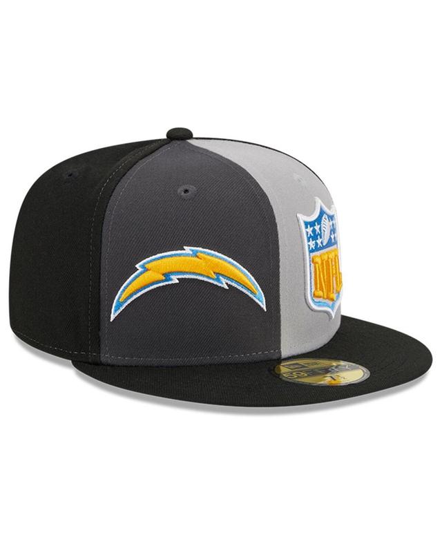 Mens New Era Gray/Black Los Angeles Chargers 2023 Sideline 59FIFTY Fitted Hat Product Image