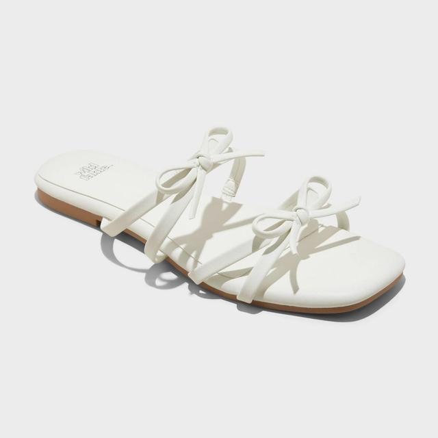 Womens Kristen Slide Sandals - Wild Fable White 11 Product Image