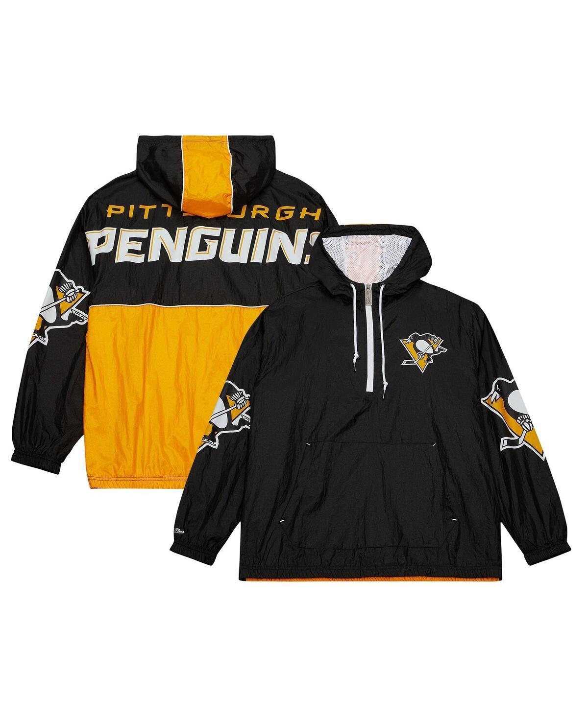 Mens Mitchell & Ness Pittsburgh Penguins Team OG 2.0 Anorak Half-Zip Windbreaker Jacket Product Image