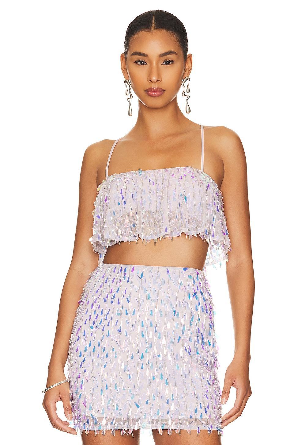 Mallory Embellished Crop Top MAJORELLE Product Image