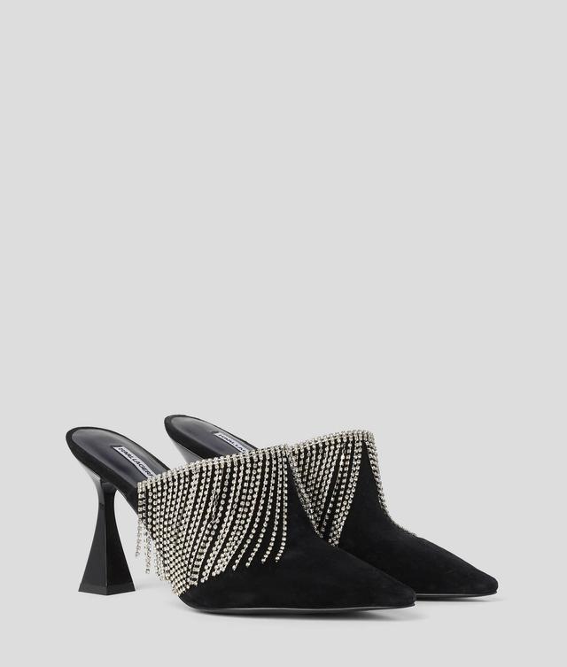 DEBUT II Fringe Mule Shoes Product Image