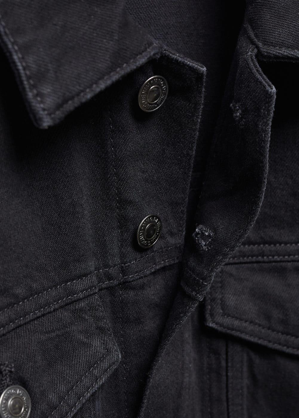 Mango Mens Pocketed Denim Jacket Product Image