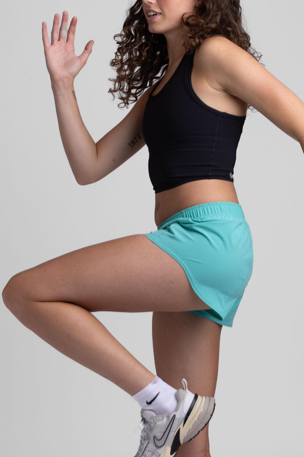 Bennie Run Short - Turquoise Female Product Image