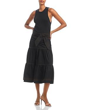 Veronica Beard Austyn Belted Midi Dress Product Image