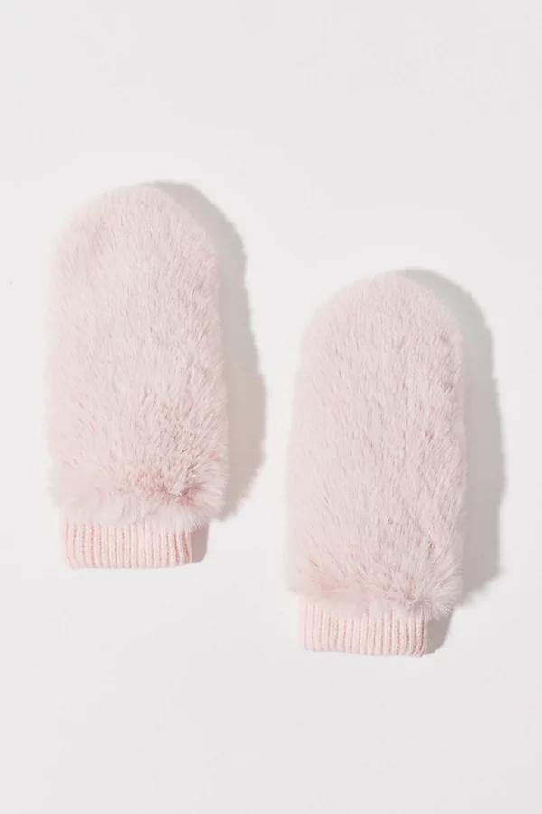 Faux Fur Convertible Mitten Womens at Urban Outfitters Product Image