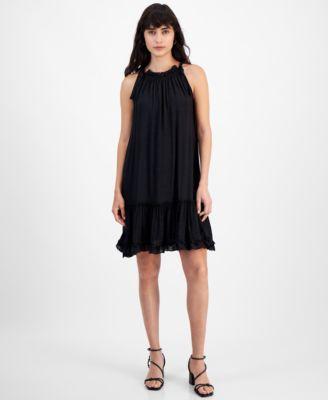 Robbie Bee Womens Ruffled A-Line Dress Product Image